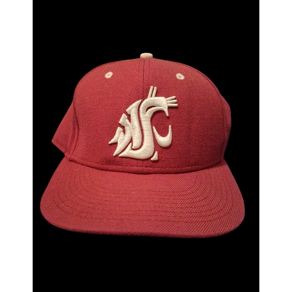 Nike Washington State Cougars Hat 7 1/4 Fitted Cap Red Ncaa Wsu